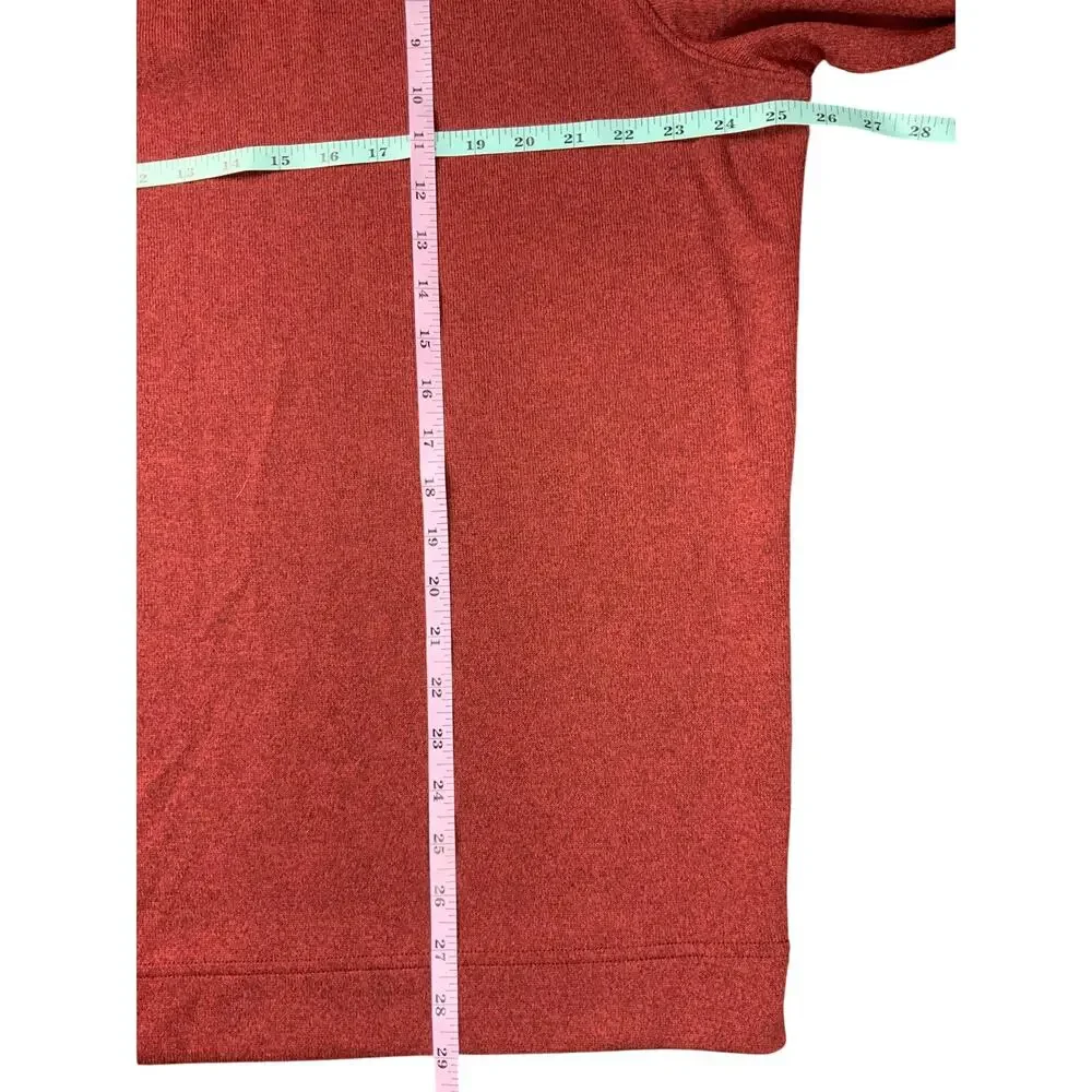 Peter Millar Crown Sweater Fleece Quarter Zip Mens XL Currant Red Pullover Dad